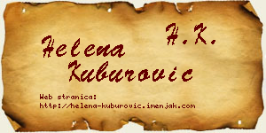 Helena Kuburović vizit kartica